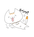 Always happy cat！ English sticker（個別スタンプ：32）