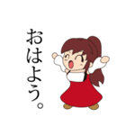 赤いドレスの子（個別スタンプ：1）