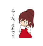 赤いドレスの子（個別スタンプ：7）