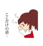 赤いドレスの子（個別スタンプ：13）