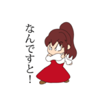 赤いドレスの子（個別スタンプ：14）