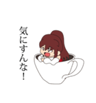 赤いドレスの子（個別スタンプ：21）