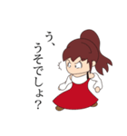 赤いドレスの子（個別スタンプ：24）