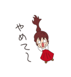 赤いドレスの子（個別スタンプ：26）