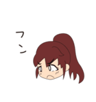 赤いドレスの子（個別スタンプ：36）