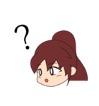 赤いドレスの子（個別スタンプ：37）