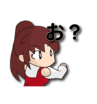 赤いドレスの子2（個別スタンプ：15）