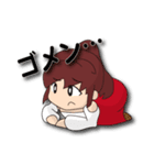 赤いドレスの子2（個別スタンプ：26）