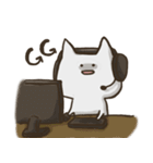 表情が少ないねこ（個別スタンプ：21）