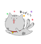 はいいろにゃん子（個別スタンプ：3）