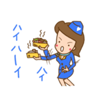 キャビンアテンダントの生活（個別スタンプ：2）