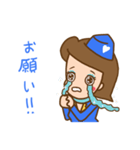 キャビンアテンダントの生活（個別スタンプ：4）