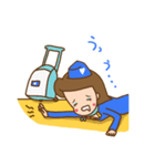 キャビンアテンダントの生活（個別スタンプ：5）