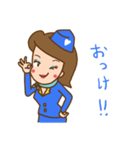 キャビンアテンダントの生活（個別スタンプ：22）