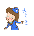 キャビンアテンダントの生活（個別スタンプ：38）