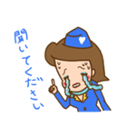 キャビンアテンダントの生活（個別スタンプ：40）