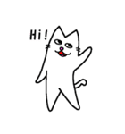 幸せの白い猫 NEO（個別スタンプ：1）