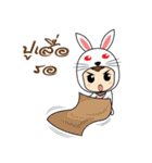 Cute Rabbit Story（個別スタンプ：36）