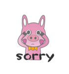 Pig Rabbit kid（個別スタンプ：8）