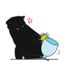 LazyFatBlackCat（個別スタンプ：16）