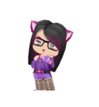 Kitten In Purple（個別スタンプ：9）