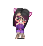 Kitten In Purple（個別スタンプ：34）