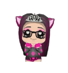 Kitten Crowned in Pink（個別スタンプ：3）