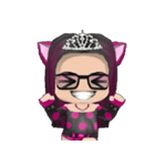 Kitten Crowned in Pink（個別スタンプ：10）