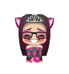 Kitten Crowned in Pink（個別スタンプ：11）