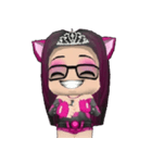 Kitten Crowned in Pink（個別スタンプ：18）