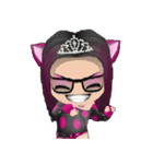 Kitten Crowned in Pink（個別スタンプ：21）