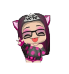 Kitten Crowned in Pink（個別スタンプ：24）