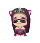 Kitten Crowned in Pink（個別スタンプ：27）