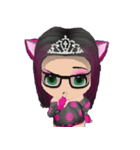 Kitten Crowned in Pink（個別スタンプ：28）