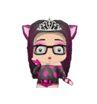 Kitten Crowned in Pink（個別スタンプ：32）