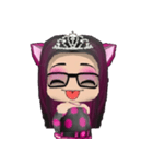 Kitten Crowned in Pink（個別スタンプ：35）