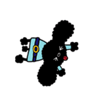 可愛い黒プーと茶プー（プードル）（個別スタンプ：36）