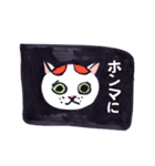 猫スタンプしろさん（個別スタンプ：9）