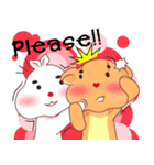 Love Love bear＆bunny (Eng)（個別スタンプ：14）