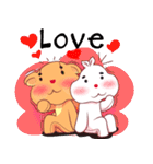 Love Love bear＆bunny (Eng)（個別スタンプ：31）