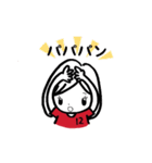 ひなたくんとはなちゃんは赤いサポーター（個別スタンプ：4）