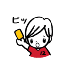 ひなたくんとはなちゃんは赤いサポーター（個別スタンプ：13）