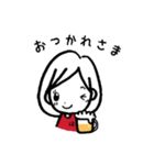 ひなたくんとはなちゃんは赤いサポーター（個別スタンプ：26）