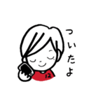 ひなたくんとはなちゃんは赤いサポーター（個別スタンプ：28）