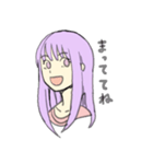 紫髪の女の子（個別スタンプ：5）