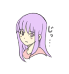 紫髪の女の子（個別スタンプ：21）