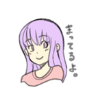 紫髪の女の子（個別スタンプ：28）