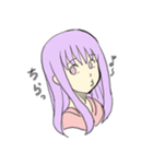 紫髪の女の子（個別スタンプ：37）