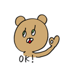 かわいいクマの女の子（個別スタンプ：22）