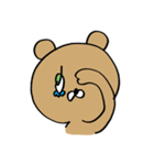 かわいいクマの女の子（個別スタンプ：24）
